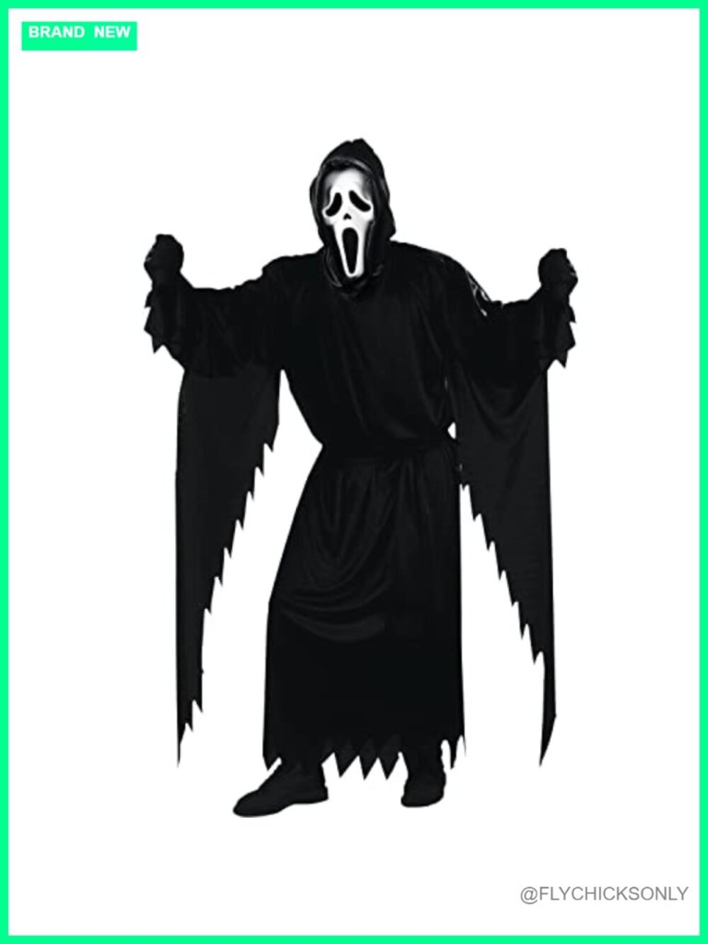 Ghost Face Adult Costume Robe Mask Halloween Cosplay